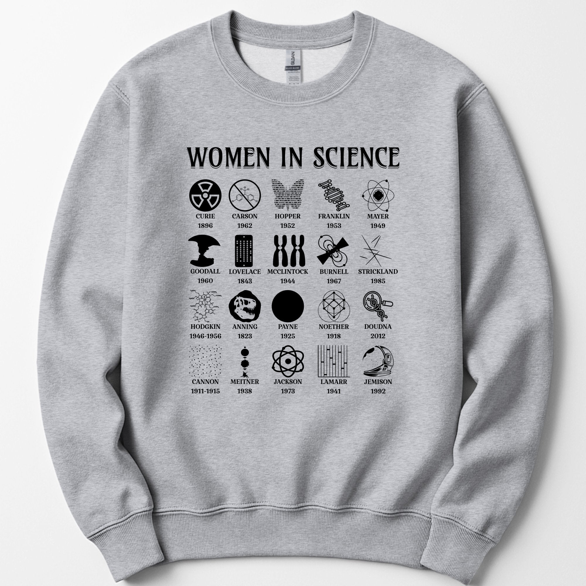 Women Science Pioneers sweatshirt — Sport Grey