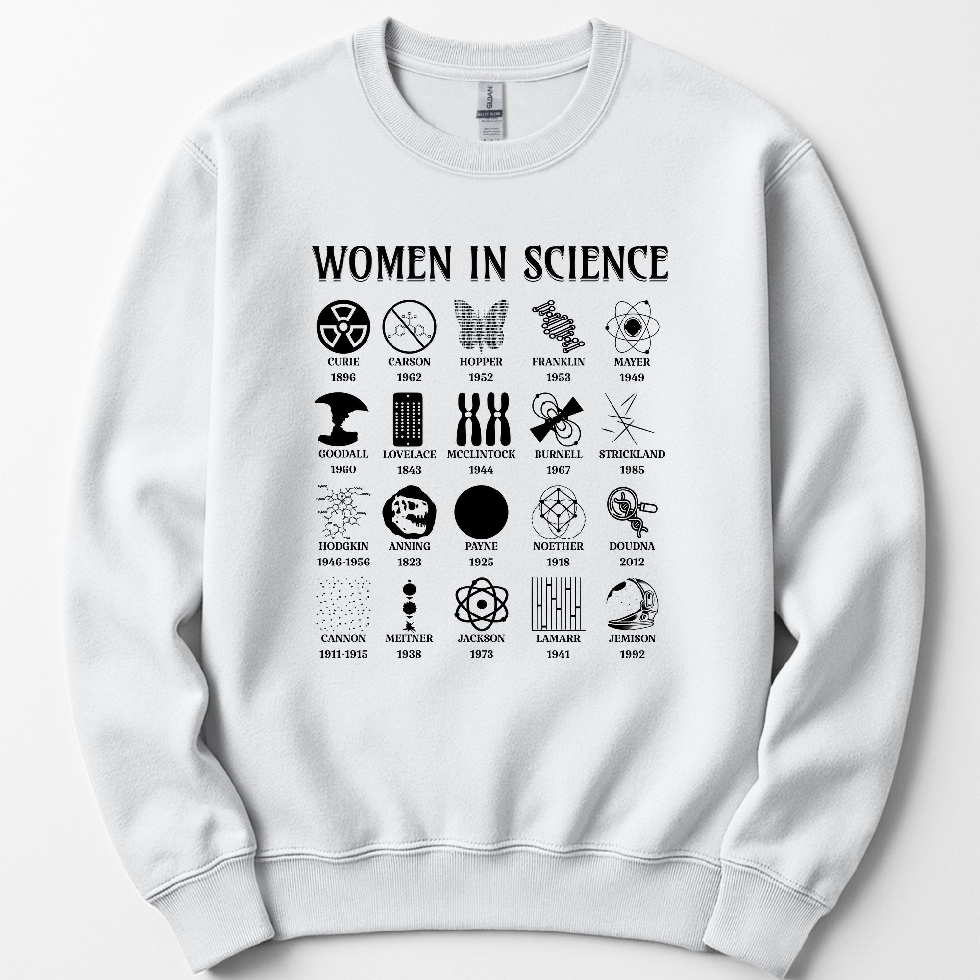 Women Science Pioneers sweatshirt — White