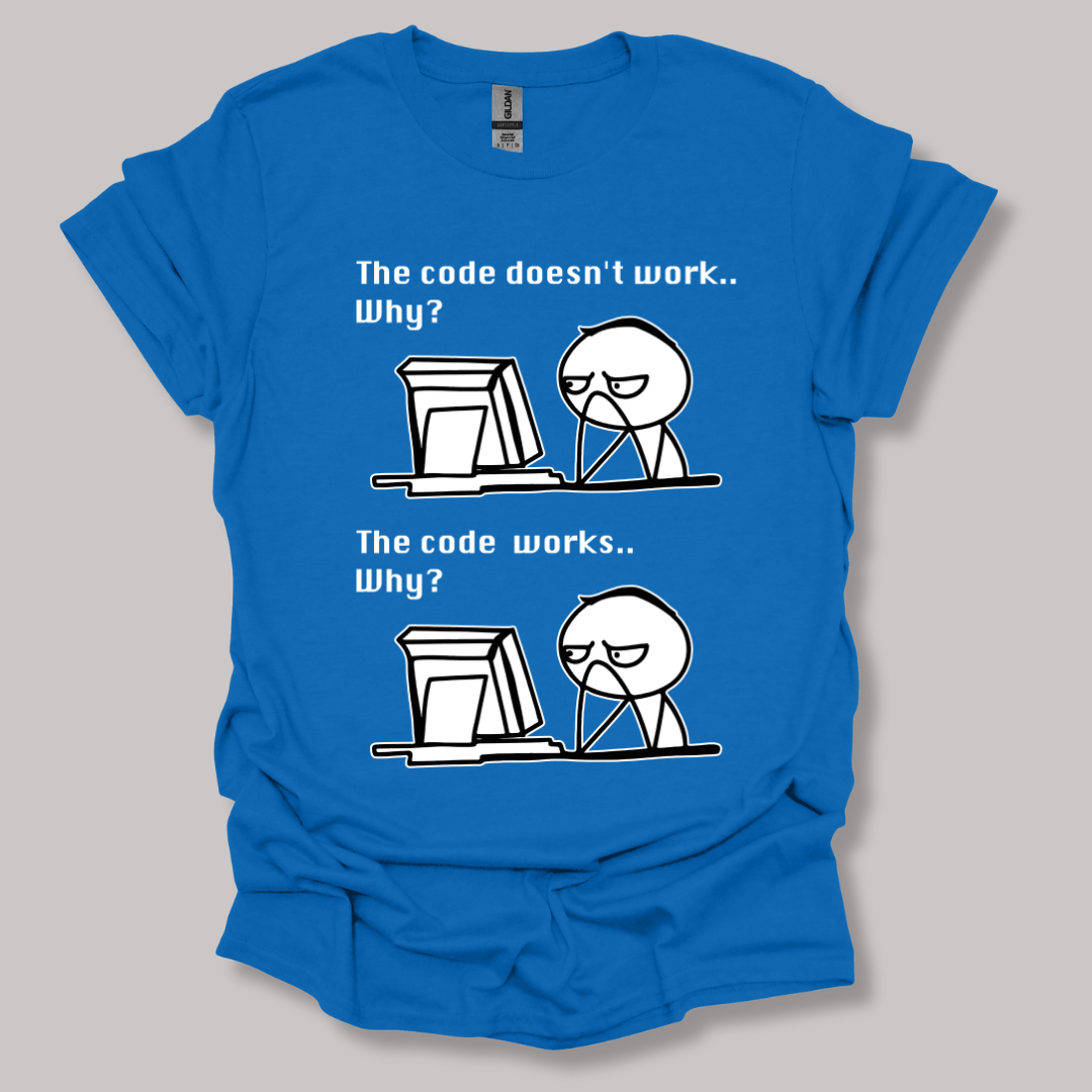 The Code Works T-shirt Royal / S