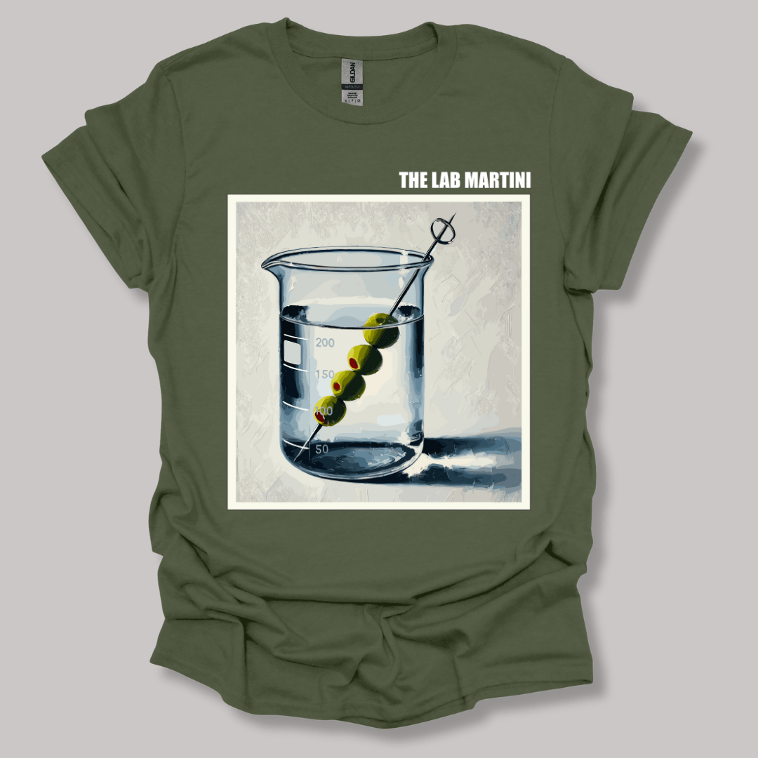 The Lab Martini T-shirt Military Green / S