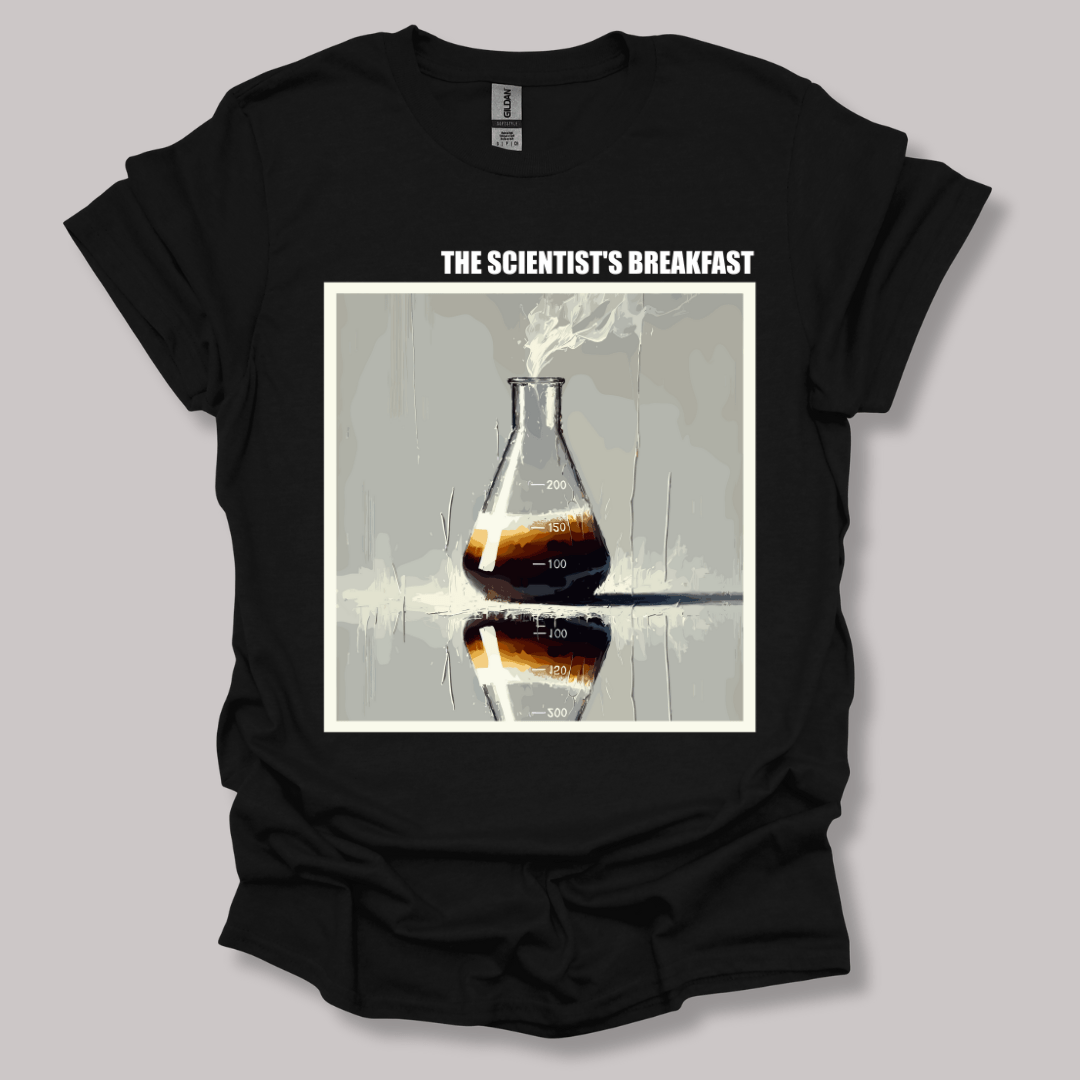 The Scientist's Breakfast T-shirt Black / S