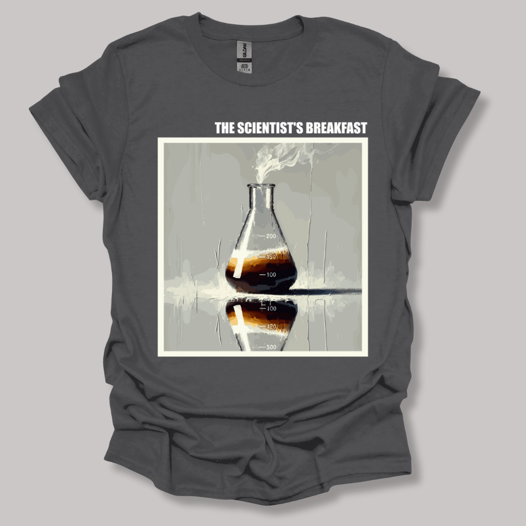 The Scientist's Breakfast T-shirt Charcoal / S