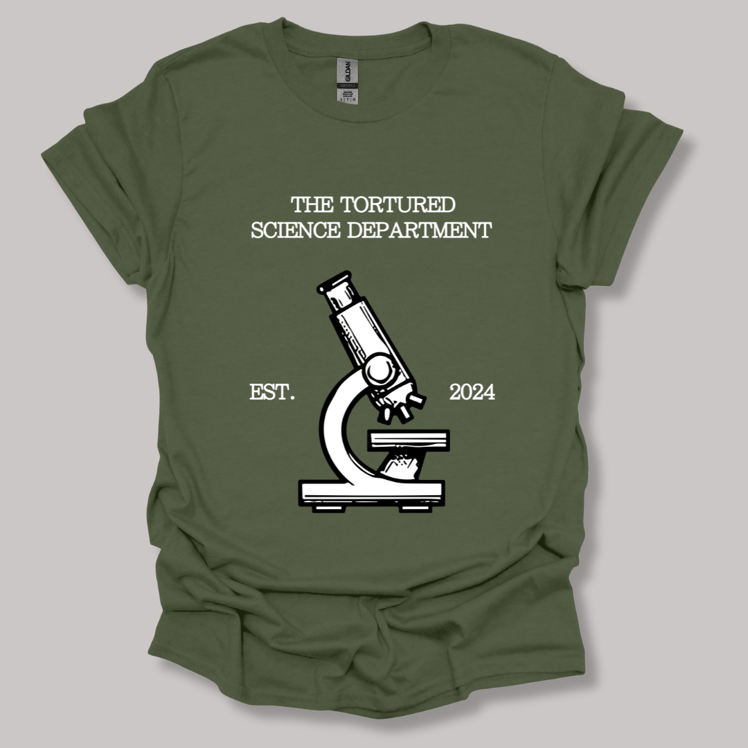 The Tortured Science Department T-shirt Military Green / S