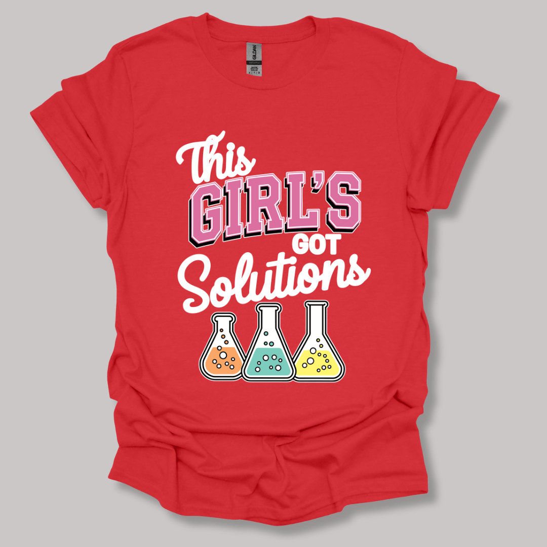 This Girl's Got Solutions T-shirt Red / S