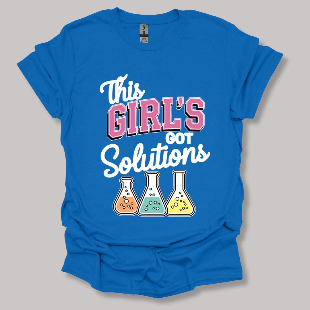 This Girl's Got Solutions T-shirt Royal / S