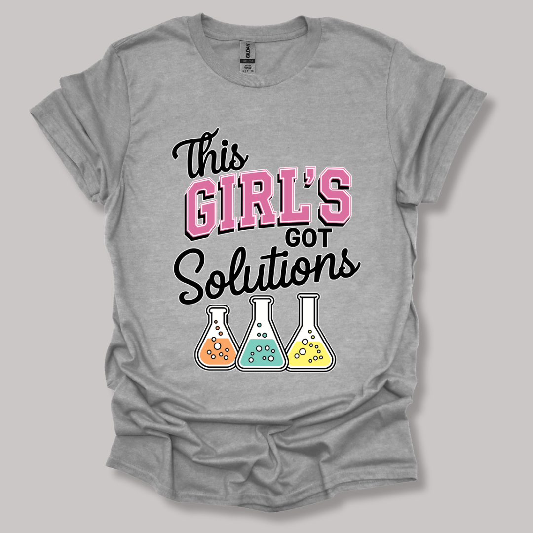 This Girl's Got Solutions T-shirt Sports Grey / S