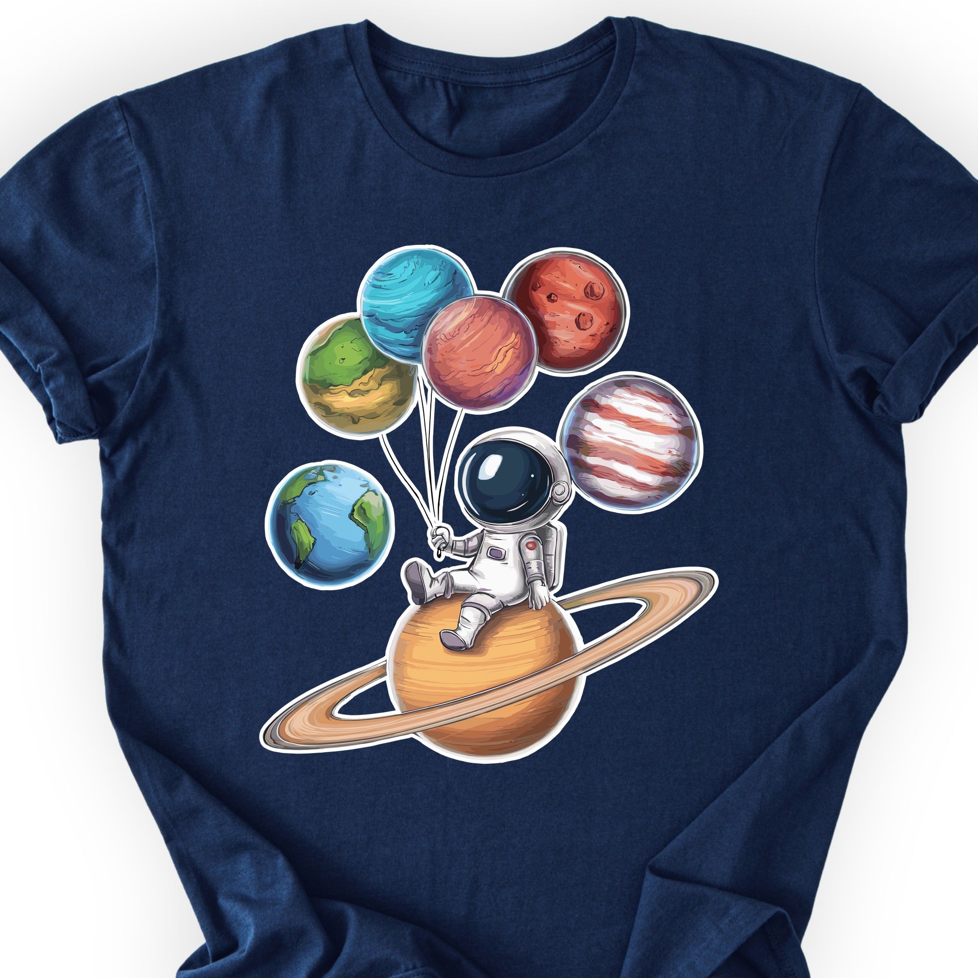 Astronaut and Planets T-shirt Navy