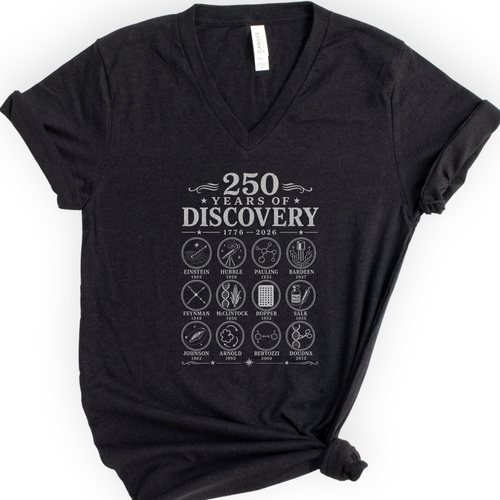 250 Years Of Discovery v-neck t-shirt — Black