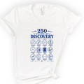 250 Years Of Discovery v-neck t-shirt — White