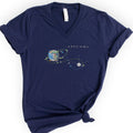 Artemis II Mission v-neck t-shirt — Navy