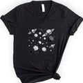 Astronomy v-neck t-shirt — Black