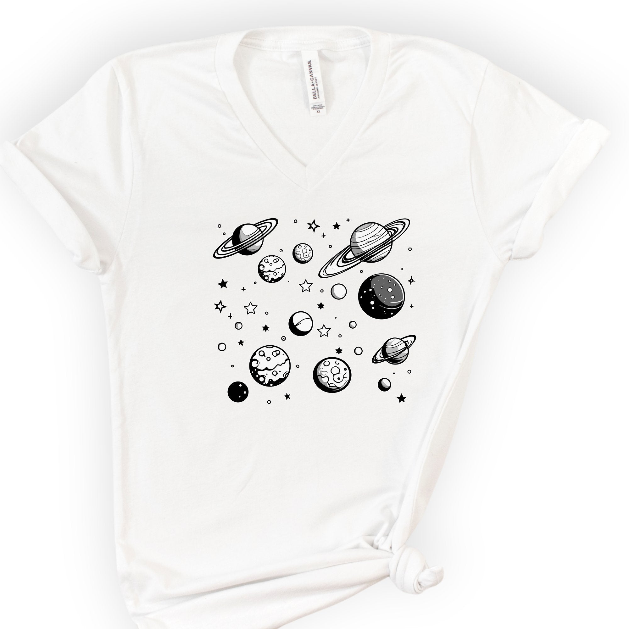 Astronomy v-neck t-shirt — White