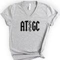 ATGC Molecular Biology v-neck t-shirt — Athletic Heather