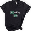 Breaking Lab v-neck t-shirt — Black