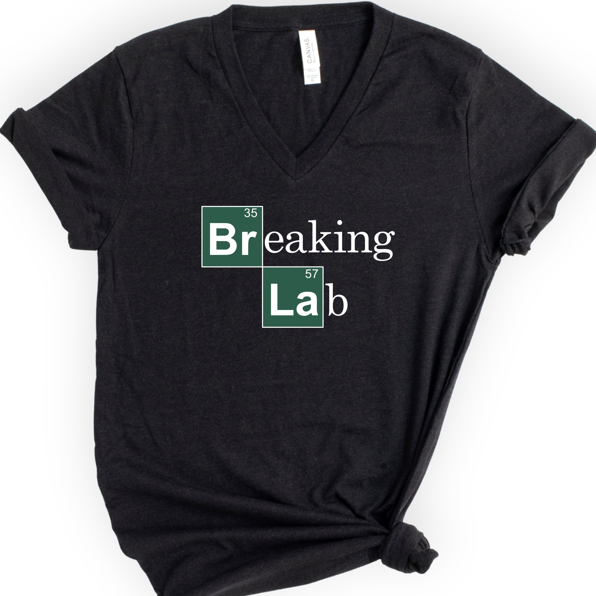 Breaking Lab v-neck t-shirt — Black