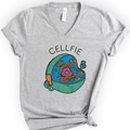Cellfie v-neck t-shirt — Athletic Heather