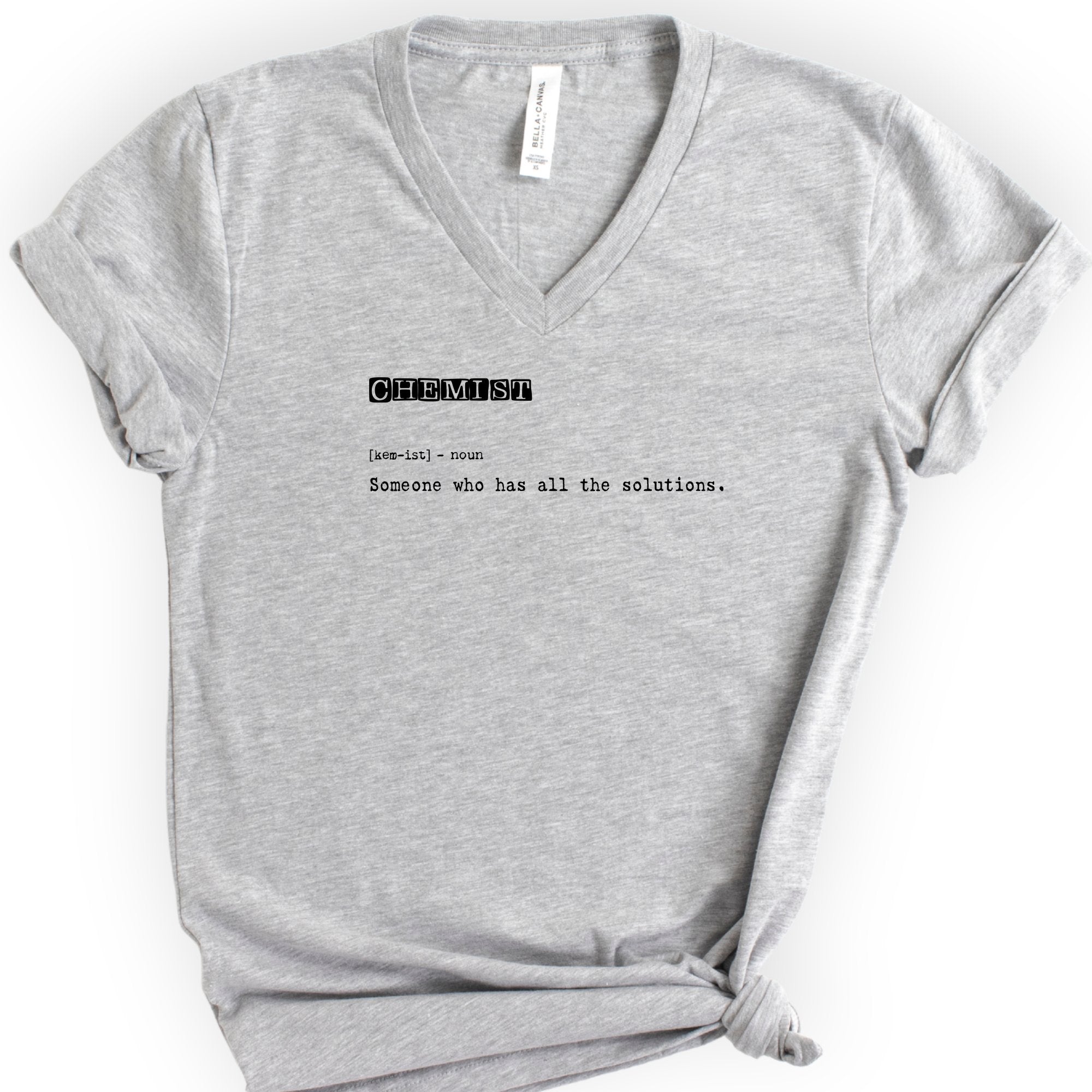 Chemist Definition v-neck t-shirt — Athletic Heather