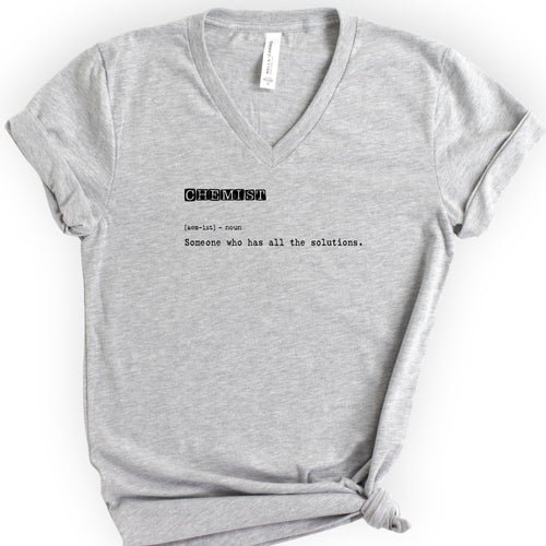 Chemist Definition v-neck t-shirt — Athletic Heather