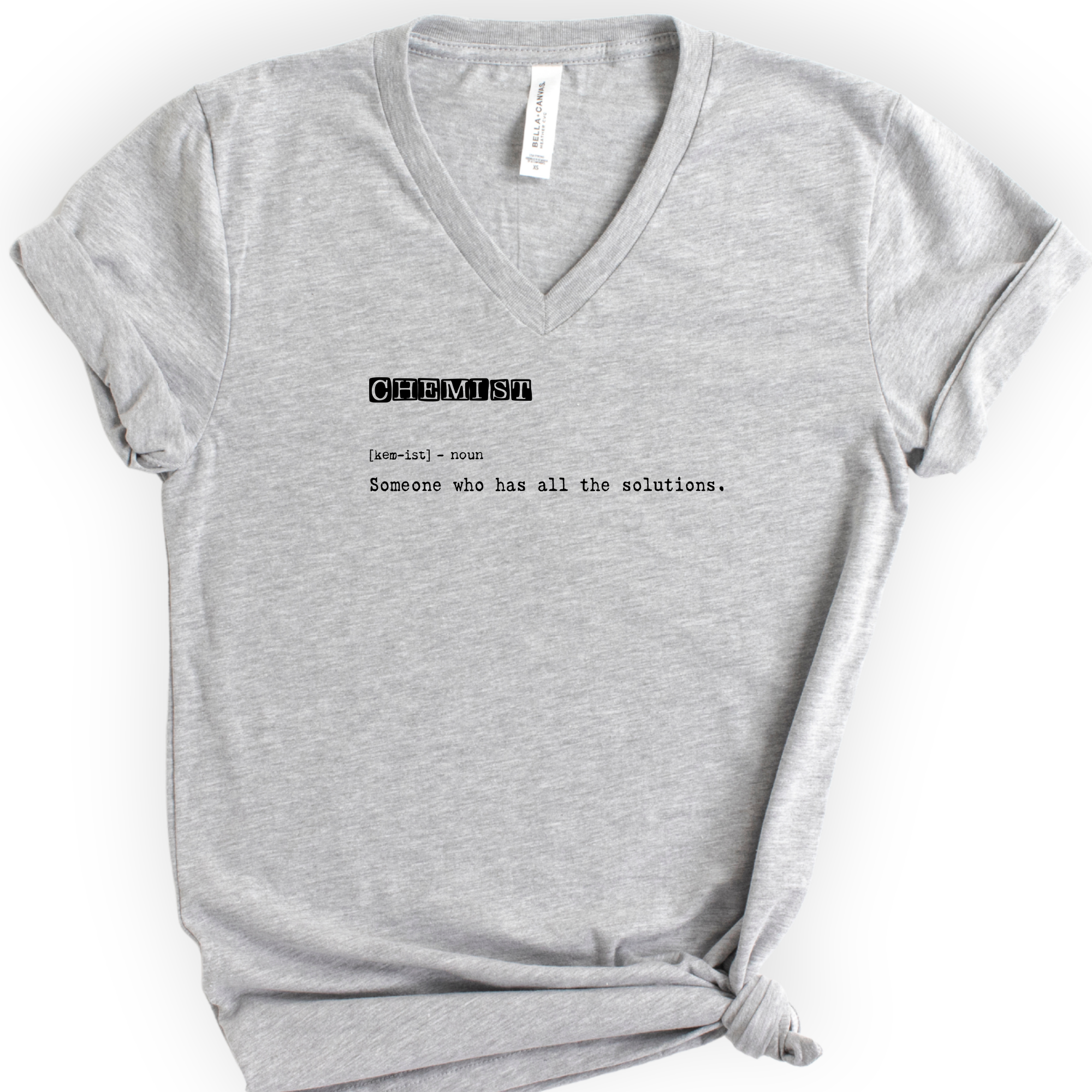 Chemist Definition v-neck t-shirt — Athletic Heather