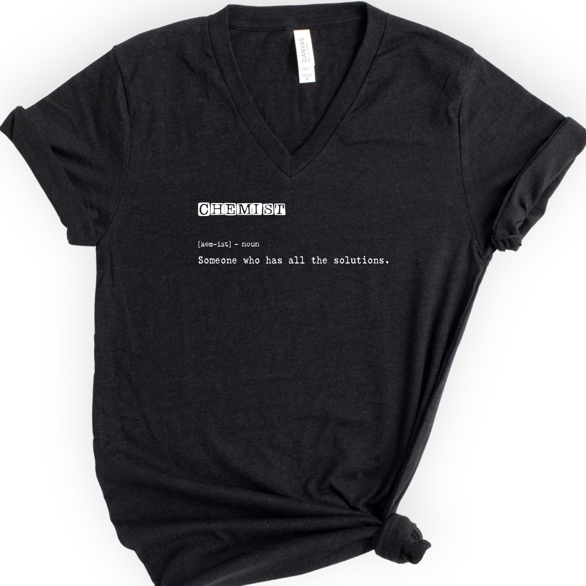 Chemist Definition v-neck t-shirt — Black