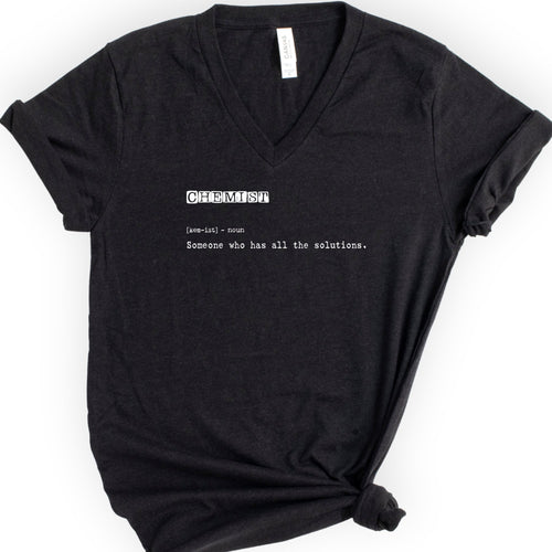 Chemist Definition v-neck t-shirt — Black