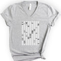 DNA Analysis v-neck t-shirt — Athletic Heather