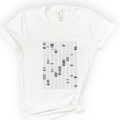 DNA Analysis v-neck t-shirt — White