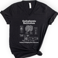 Endoplasmic Reticulum v-neck t-shirt — Black