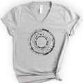 Genetic Sequence v-neck t-shirt — Athletic Heather