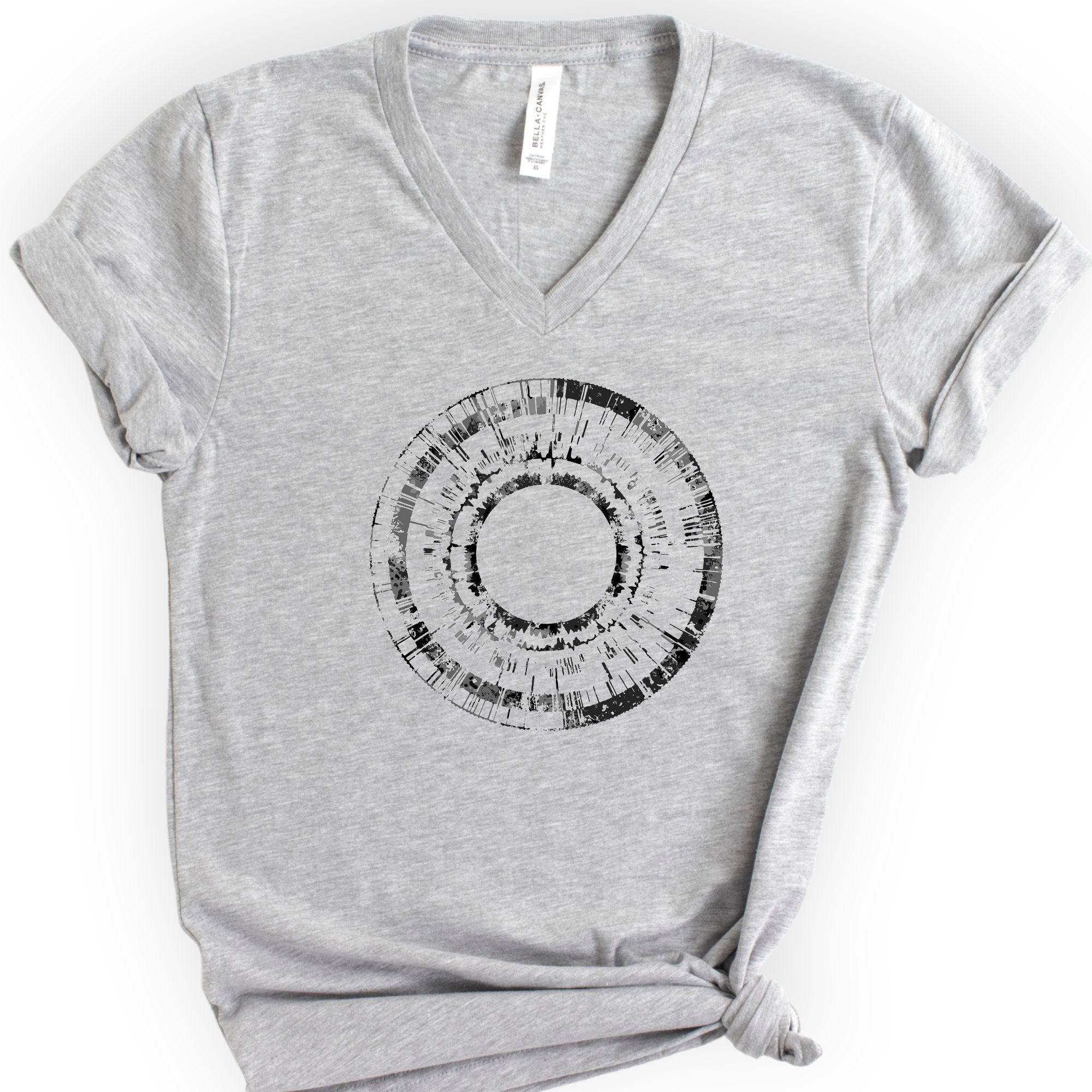 Genetic Sequence v-neck t-shirt — Athletic Heather