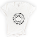 Genetic Sequence v-neck t-shirt — White