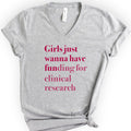 GJWHF - Clinical Research v-neck t-shirt — Athletic Heather