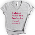 GJWHF - Clinical Research v-neck t-shirt — Athletic Heather
