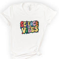 Happy Science Vibes v-neck t-shirt — White