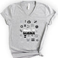 Historic Women Scientists v-neck t-shirt — Athletic Heather