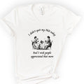 I Didn't Quit My PhD Today v-neck t-shirt — White