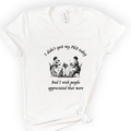 I Didn't Quit My PhD Today v-neck t-shirt — White