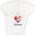 I Hearth Science Patchwork v-neck t-shirt — White