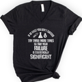 If At First You Don't Succeed v-neck t-shirt — Black