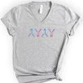 IgG antibodies v-neck t-shirt — Athletic Heather