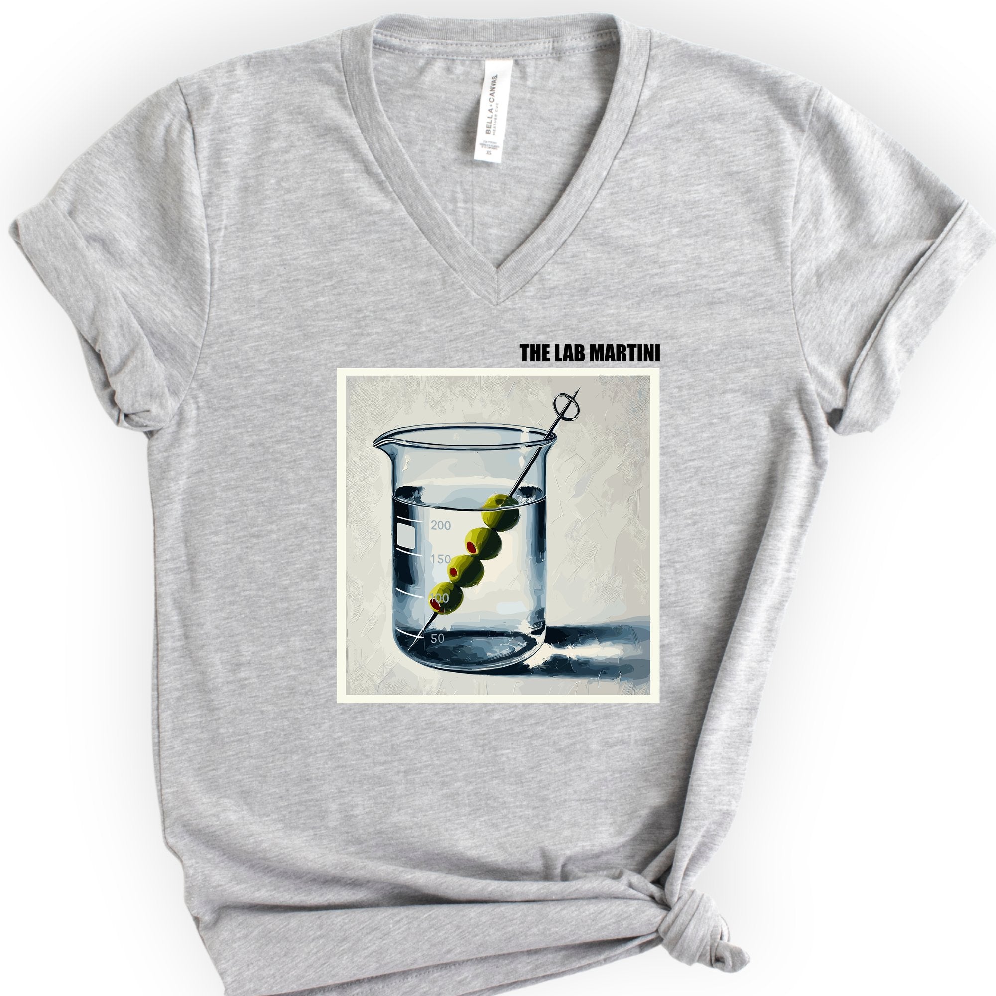 The Lab Martini v-neck t-shirt — Athletic Heather