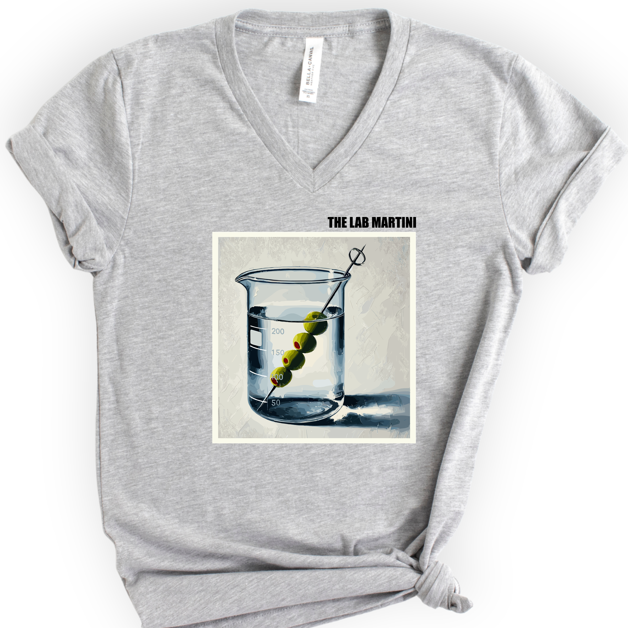 The Lab Martini v-neck t-shirt — Athletic Heather