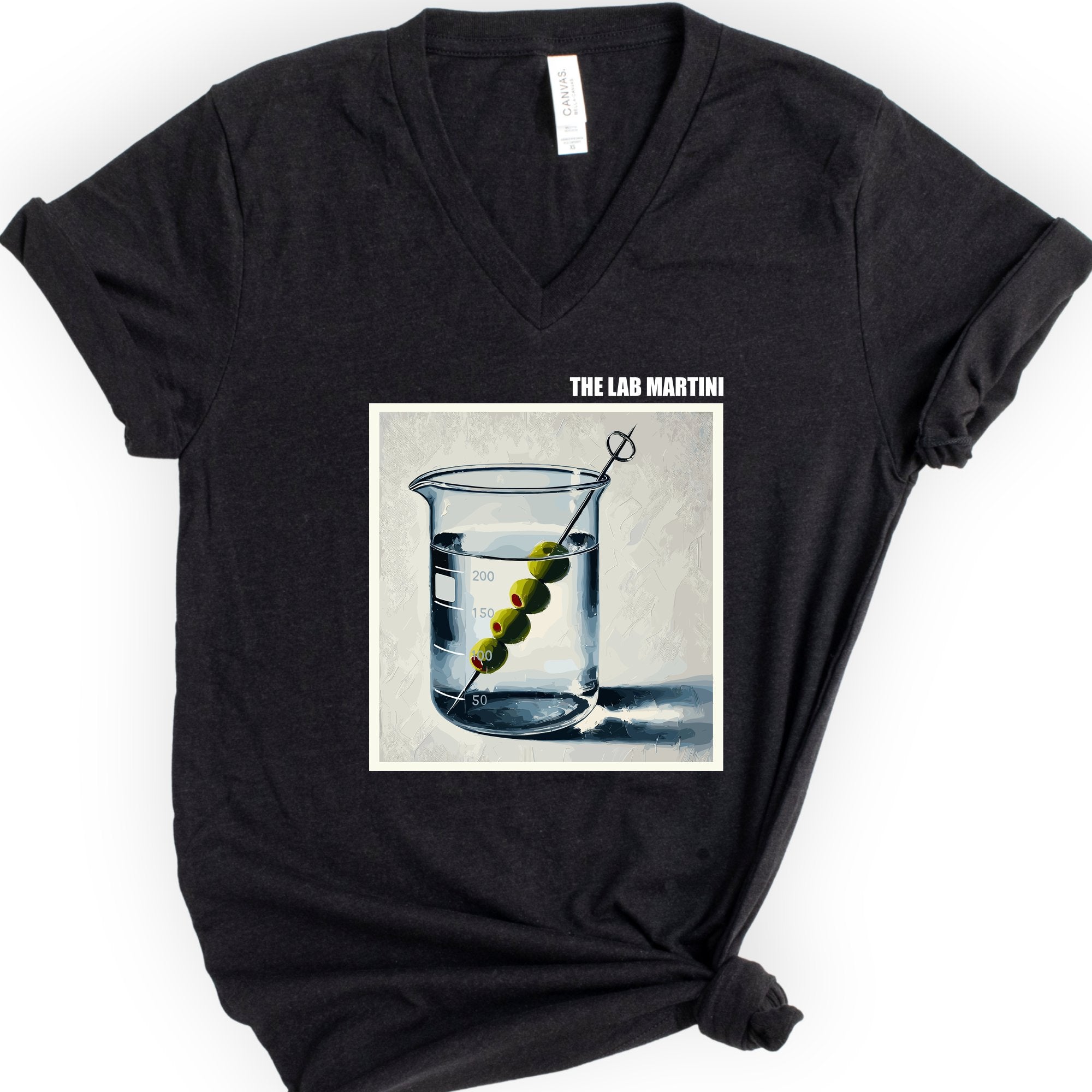 The Lab Martini v-neck t-shirt — Black