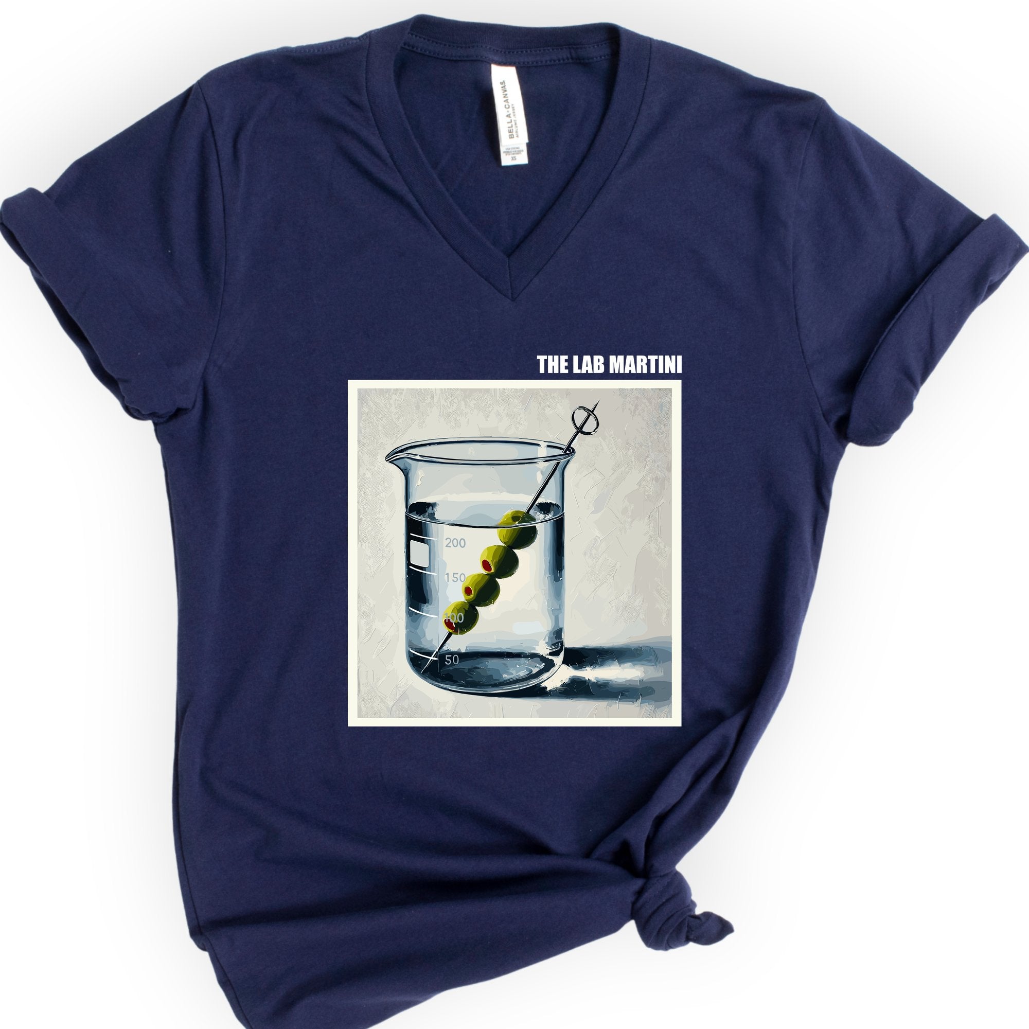 The Lab Martini v-neck t-shirt — Navy