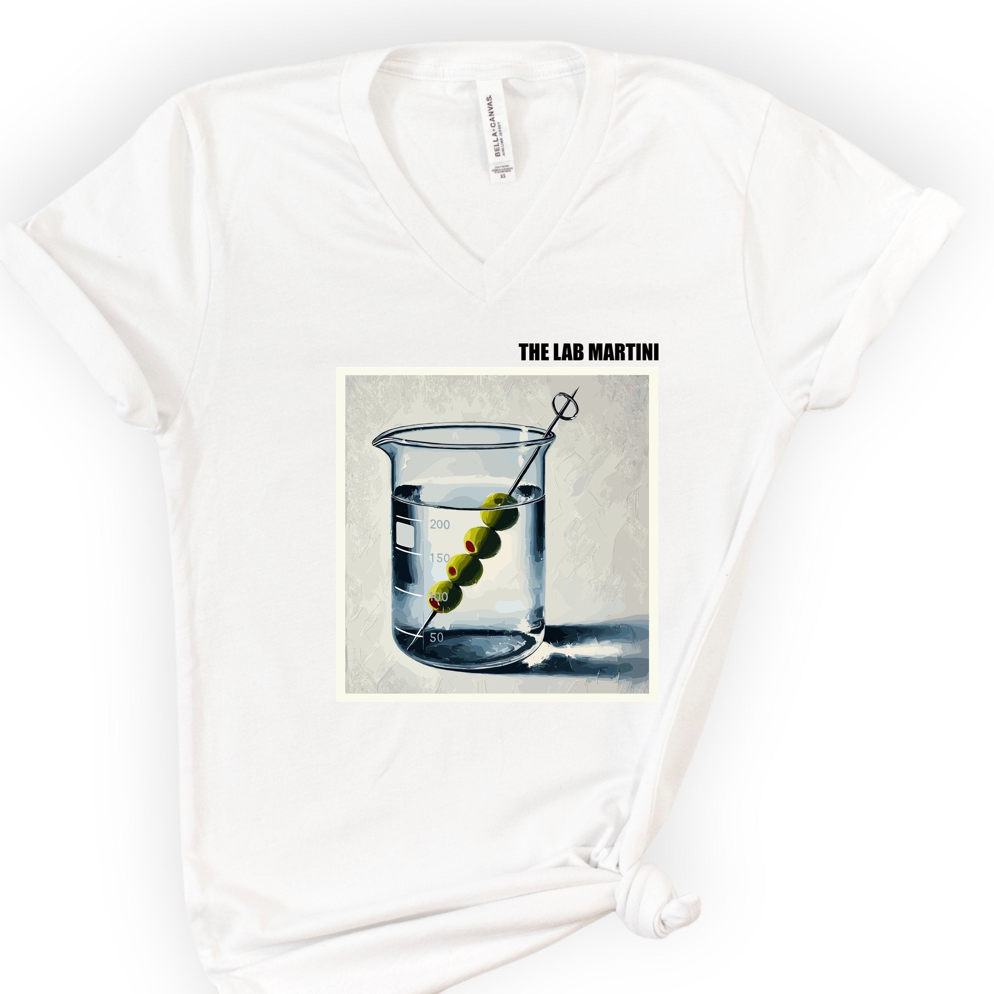 The Lab Martini v-neck t-shirt — White