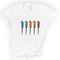 Lab Pipettes v-neck t-shirt — White
