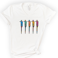 Lab Pipettes v-neck t-shirt — White
