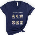 Lab Research Dogs v-neck t-shirt — Navy
