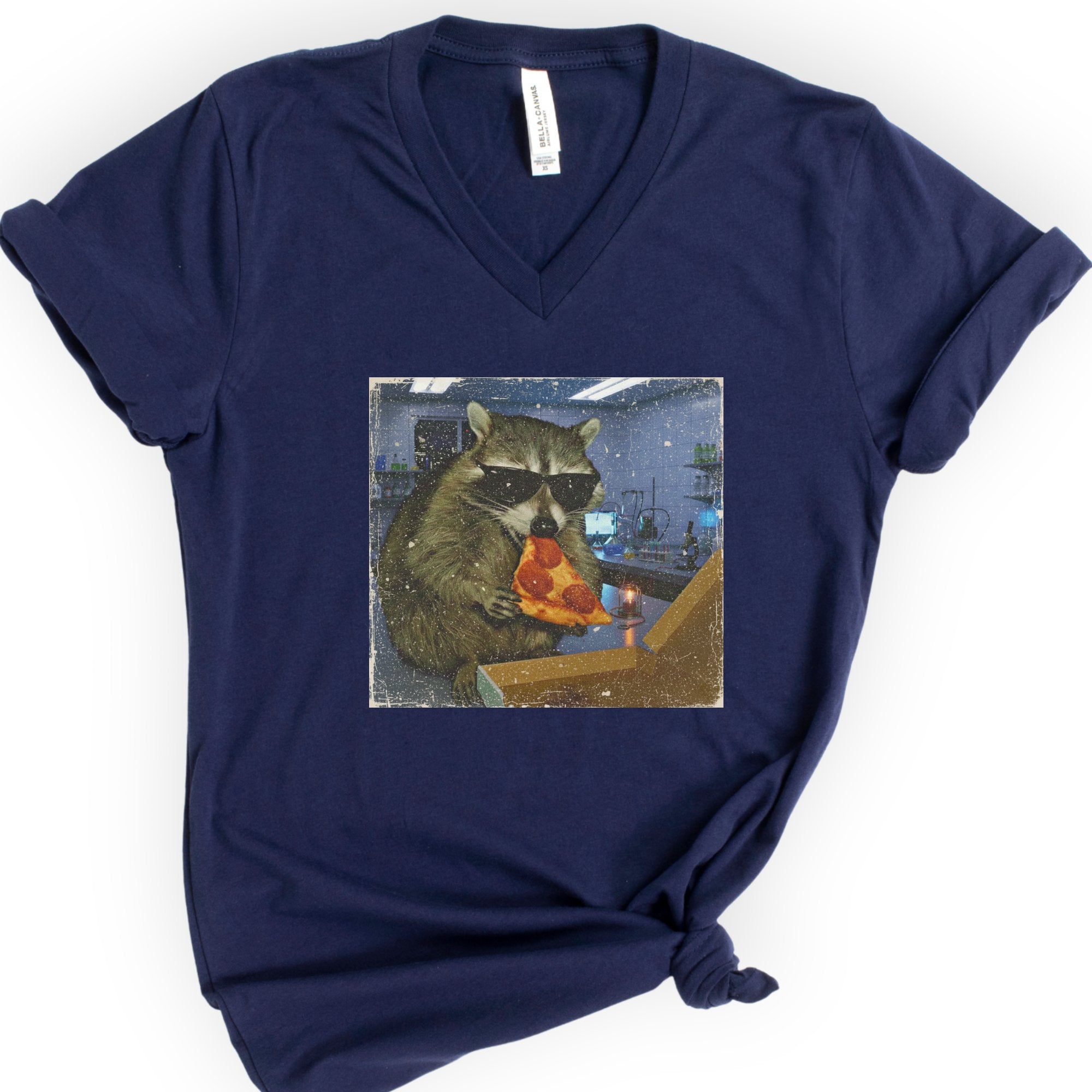 Midnight Lab Shift v-neck t-shirt — Navy