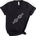 Minimalist DNA v-neck t-shirt — Black